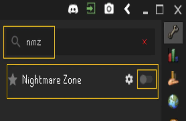 RuneLite NMZ plugin toggle off